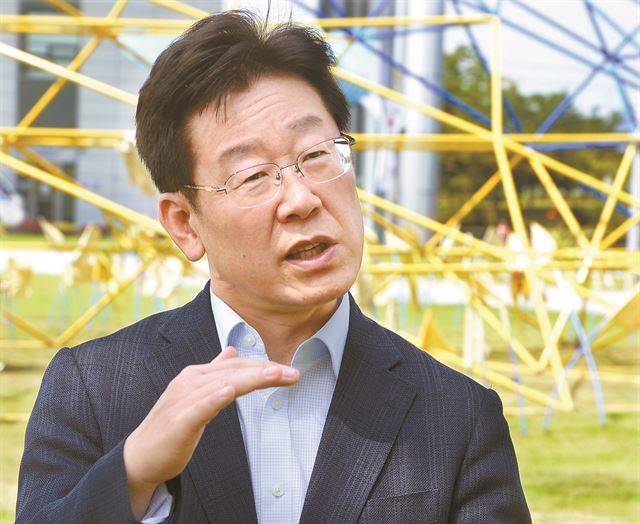 이재명 성남시장. 한국일보 자료사진