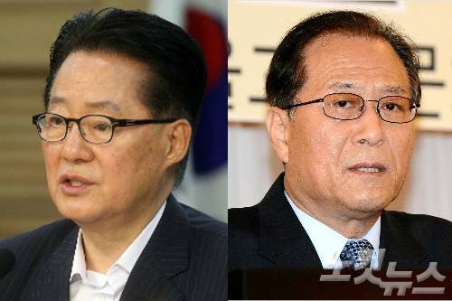 박지원 국민의당 비대위원장, 정세현 전 통일부 장관 (사진=자료사진)