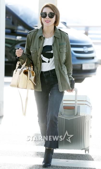 [★포토]서인영, '기분 좋은 미소 지으며 출국'