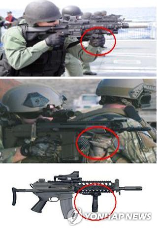 방사청, K2C1 소총 발열문제 대책 마련 착수      (서울=연합뉴스) 방위사업청은 13일 우리 군의 신형 K2C1 소총이 사격할 때 총열 부분이 뜨거워지는 문제 해결을 위해 전방 손잡이를 포함한 대책을 강구 중이라고 밝혔다. 전방 손잡이가 설치되면 총열 덮개를 쥘 필요 없이 손잡이를 잡으면 된다.      사진은 유사 장비로 위에서 부터 독일 HK社 HK416(한국 해군 특전단 운용중), 벨기에 FN社 SCAR(한국 육군 특전사 운용중), 한국 S&T모티브社 K1A(한국 육군 특전사 운용중). [방위사업청 제공=연합뉴스]