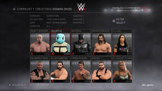 WWE 2K 17 스크린샷