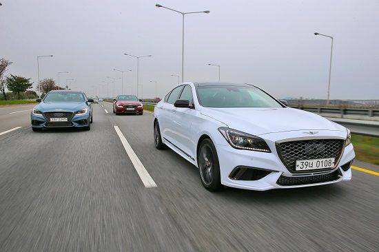 G80 스포츠 주행(사진=제네시스)