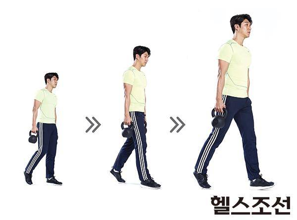 [헬스조선]케틀벨 파머스 워크