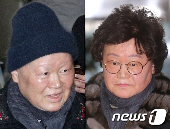현 정권 '비선실세' 최순실씨(61·구속기소)의 딸 정유라씨(21)의 이화여대 입학 등에 특혜를 줬다는 의혹을 받는 김경숙 이화여대 전 학장이 12일 특검에 출석하며 지난 12월15일 국회 청문회에 출석할 때와 달라진 모습으로 나타나 눈길을 끌었다.  2017.1.12/뉴스1 © News1 사진공동취재단