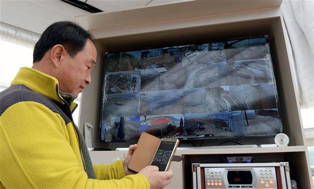 CCTV와 스마트폰 등으로 구성된 자동관리시스템.안동 강성남 선임기자 snk@seoul.co.kr