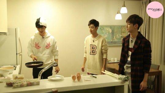 ‘꽃미남 브로맨스’ 육성재, 보이프렌드 영민·광민 / 사진제공=MBC MBig TV