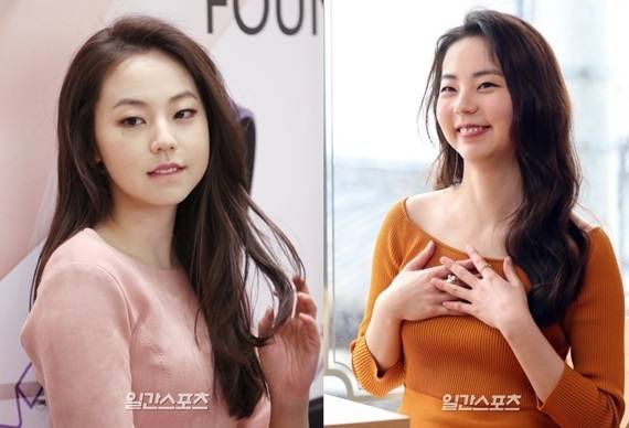 안소희가 눈썹을 가다듬기 전(왼쪽)과 후 [사진 일간스포츠]