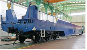 이단적재 화차는 차체 높이를 기존 1100mm에서 416mm로, 약 700mm나 낮춰 컨테이너 적재공간을 확보했다.