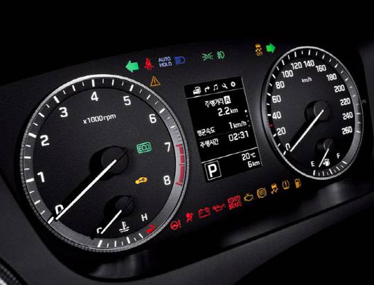 배터리 방전은 계기판을 통해 미리 확인하면 예방할 수 있다. 현대자동차 제공