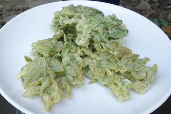 옻순튀김: 우르시올 성분이 열에 약한 것에 착안한 음식이다. 기름 온도 250도 이상에서 튀기되 5분을 넘지 않아야 한다. 바삭한 튀김 안의 아삭하고 달금한 옻순 줄기가 독특한 맛을 보여준다.