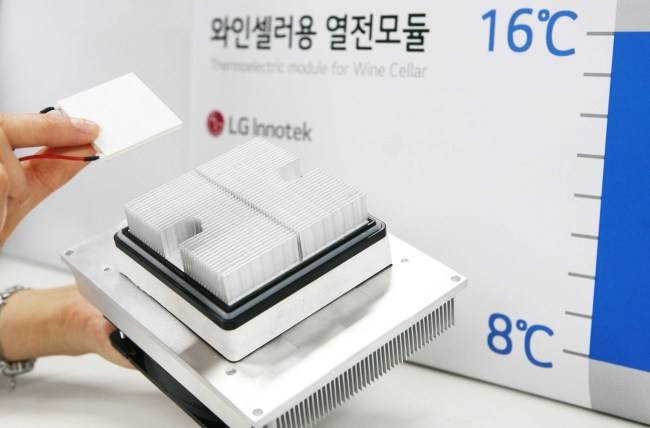 LG Innotek’s thermoelectric modules for wine cellars (LG Innotek)