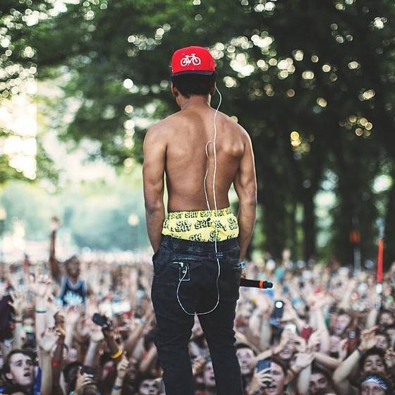 떠오르는 힙합 뮤지션 찬스 더 래퍼의 거리 공연 모습. [사진 찬스 더 래퍼 인스타그램]