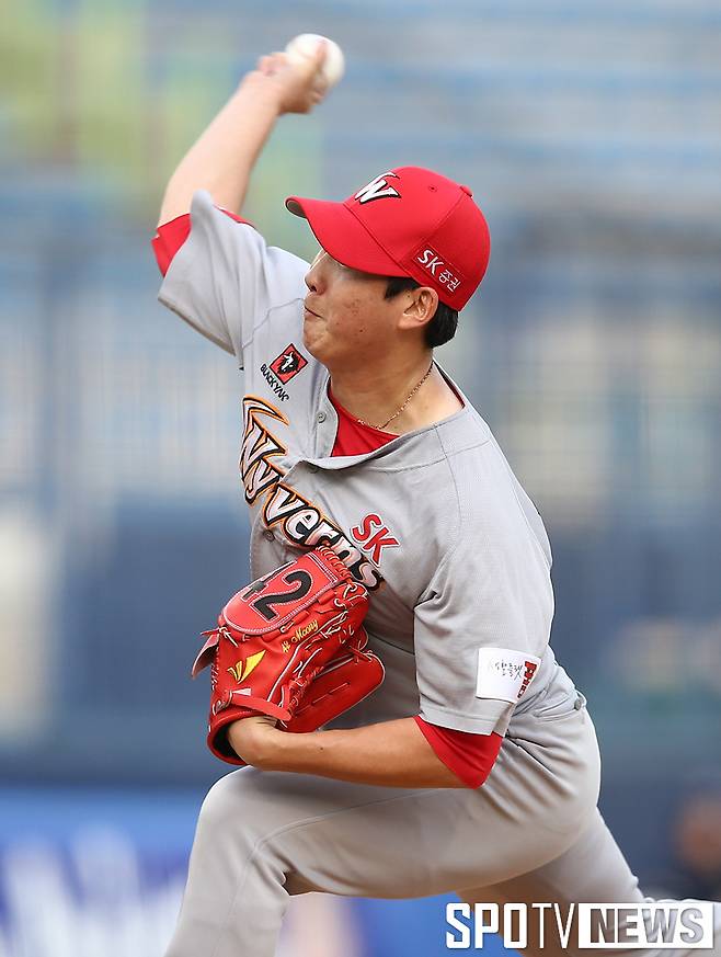 ▲ SK 문승원 ⓒ 한희재 기자