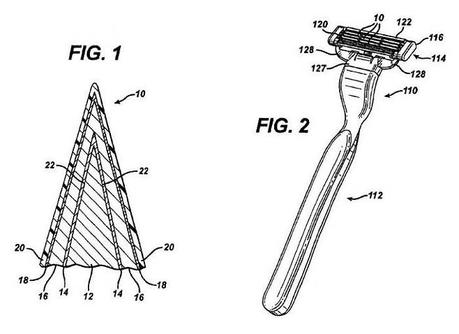 질레트의 '면도날 기술' 특허(등록번호: US6684513) / 자료: 미국 특허상표청(USPTO)