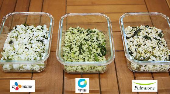 세 제품 모두 전자레인지에서 조리가 가능하다. 시간은 3~4분 정도로 짧다. 송현호 인턴기자