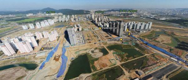 청라 한신더휴 호수공원이 들어서는 인천 서구 경서동 일대./네이버 항공뷰 캡쳐