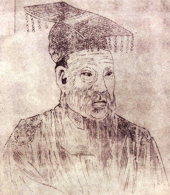 고려 왕씨 족보의 고려 태조 왕건 초상. 이제현은 왕건이 태조의 실명이 아니라고 주장했다.