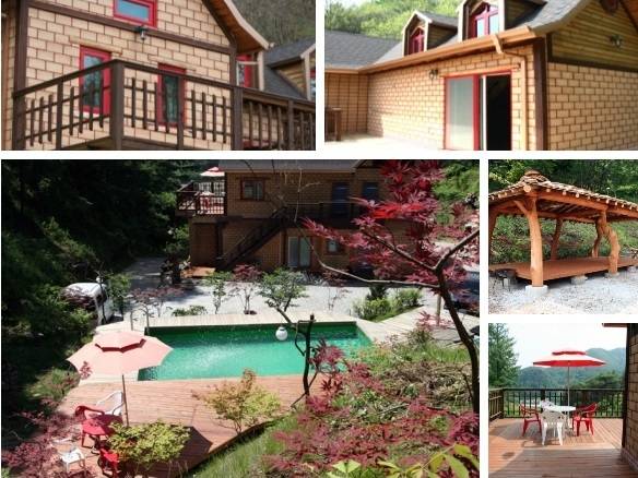 Screen capture of the official homepage of the resort used for the gatherings of a private naturists’ club in Jecheon, North Chungcheong Province.