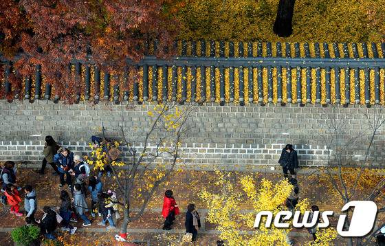 덕수궁 돌담길. @news1