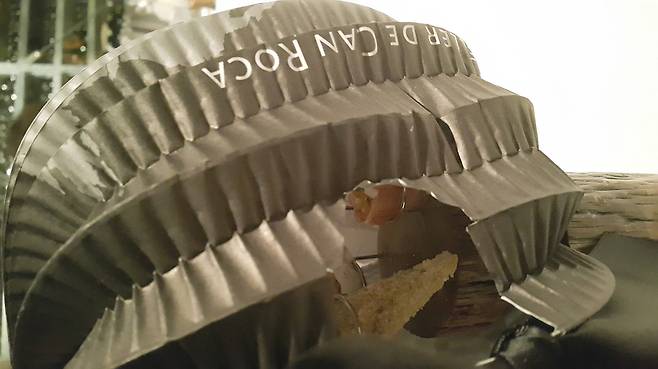 블랙톤 랜턴으로 장식된 어뮤즈 부쉬.