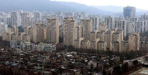 수직 증축 리모델링 추진 단지가 모여 있는 경기도 성남 분당 신도시 아파트 단지 전경./조선일보DB