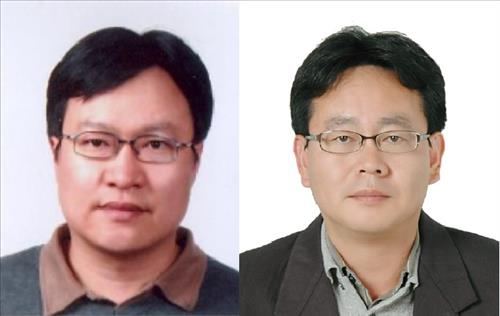 아주대 에너지시스템학과 김주민 교수(왼쪽)와 경상대 기계항공공학부 황욱렬 교수