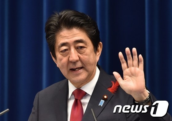 아베 신조 일본 총리. ©AFP=News1