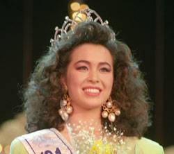 1991년에 미스코리아 진으로 뽑힌 이영현씨.