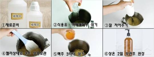 맥주 세탁세제 만드는 방법 (사진=김나나씨 제공)