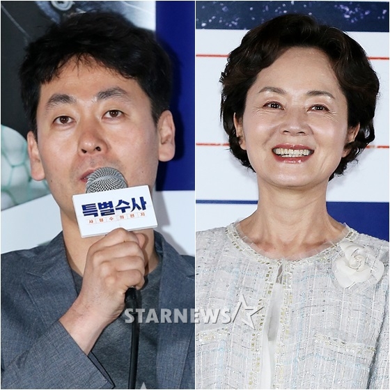 권종관 감독(왼쪽)과 김영애 / 사진=스타뉴스