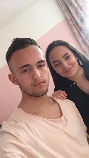 지난 22일(현지시간) 독일 뮌헨에서 18세 소년의 총격에 숨진 코소보계 소녀 아르멜라 세가쉬(오른쪽)와 오빠의 모습. |세가쉬 추모 페이스북