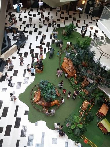 서울 여의도 IFC몰 L3 층에 조성된 사파리 어드벤처 코너. / 윤민혁 기자