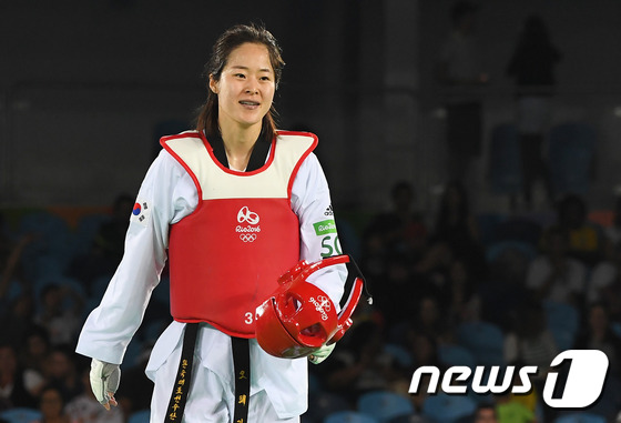 리우 올림픽 금메달리스트 오혜리가 무주 세계선수권 4강 진출에 성공했다. /뉴스1 © News1 자료사진