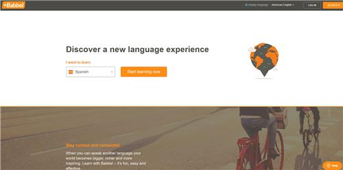 다국어 학습 애플리케이션 바벨 홈페이지