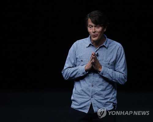 epa05529023 Niantic Founder and CEO John Hanke speaks about Pokemon Go on the new Apple Watch during the Apple launch event at the Bill Graham Civic Auditorium in San Francisco, California, USA, 07 September 2016. Media reports indicate an expected launch of several new products including a new iPhone, new Apple Watch, and new operating systems.  EPA/MONICA DAVEY