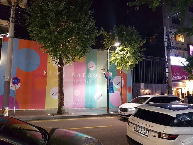 애플스토어가 입점될 것이라는 소문이 돌고 있는 문제의 토지.