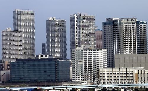 일본 도쿄 도심의 고층 아파트(일명 맨션) 풍경 거리 도시 [촬영 이세원]