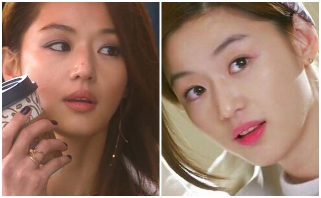 전지현이 색조 메이크업을 했다. ⓒ MK스타일 / SBS ‘별에서 온 그대’