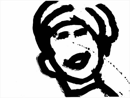 너의 얼굴 Your Face, 2014, 한지, 92x122cm