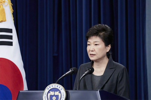 지난 4일 대국민담화 발표하는 박근혜 대통령 (사진=청와대 제공)