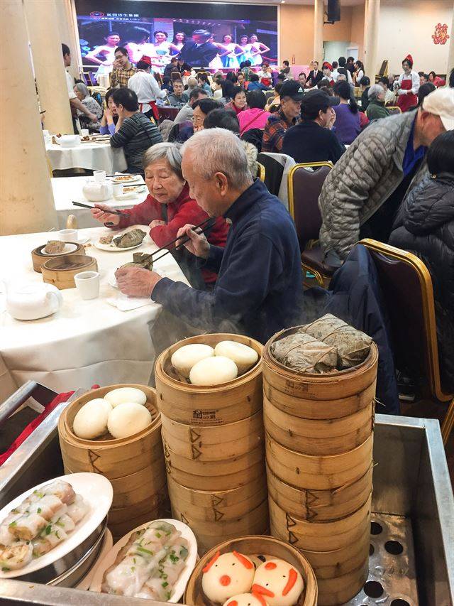 조이럭 팰리스의 딤섬.