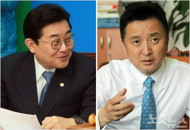 민주당 전병헌 전략본부장(왼), 국민의당 김영환 미디어본부장(오)