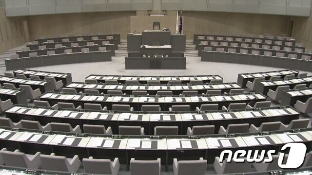일본 도쿄도의회 본회의장 전경 (NHK 캡처) © News1
