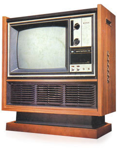 도시바가 1971년 개발한 첫 칼라TV [사진 도시바]