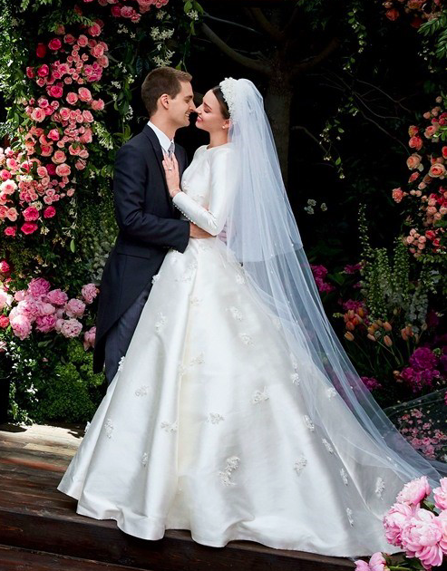 미란다 커-에반 스피겔의 결혼식. 사진| 미 연예매체 `피플` 온라인 캡처