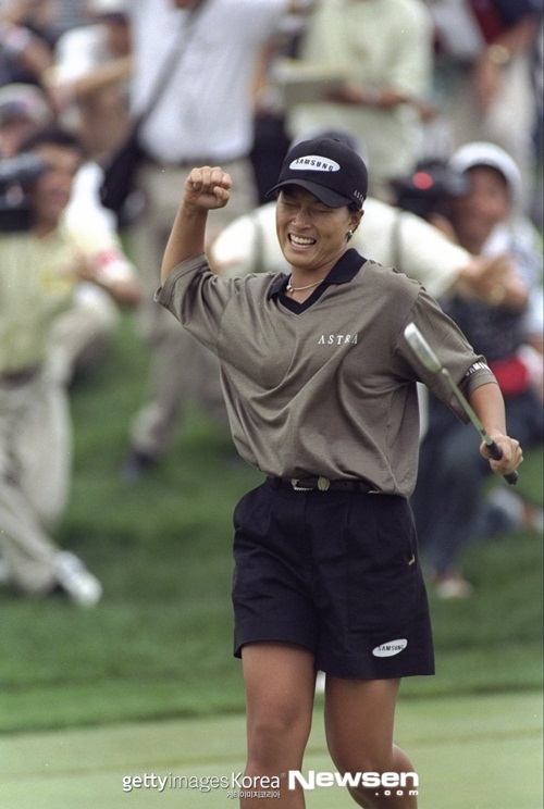1998년 US 여자 오픈 우승 당시 박세리