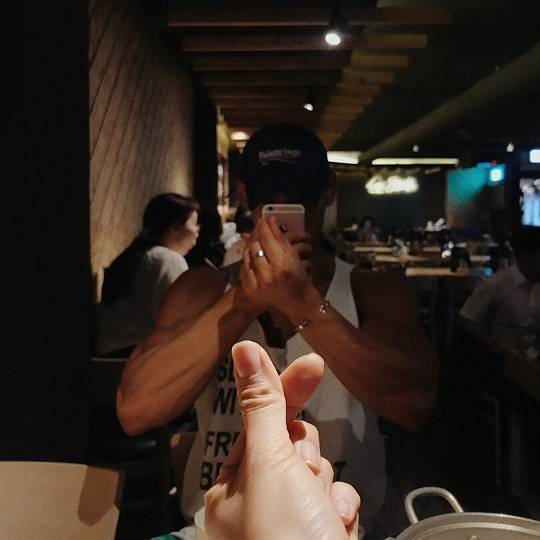 김준희♥이대우 몸짱 커플 탄생. 사진=김준희 SNS