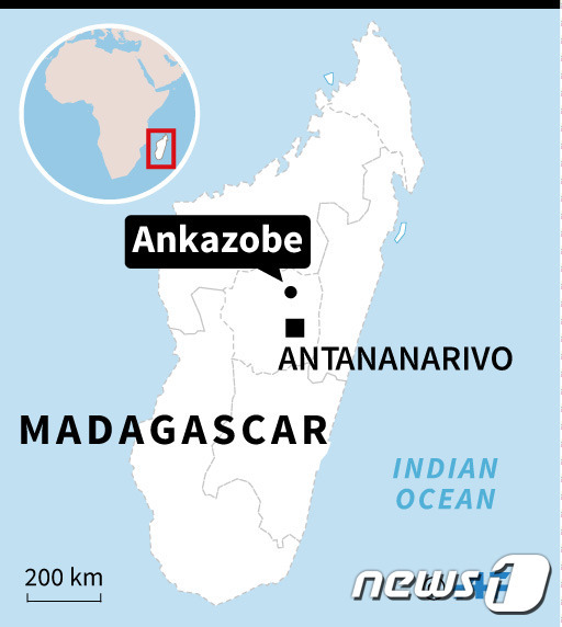 마다가스카르에서 버스가 협곡에 추락해 최소 34명이 사망했다. © AFP=뉴스1