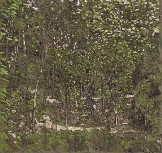 유근택, 산책, 2016, 한지에 수묵채색, 148 x 158cm사진=갤러리현대