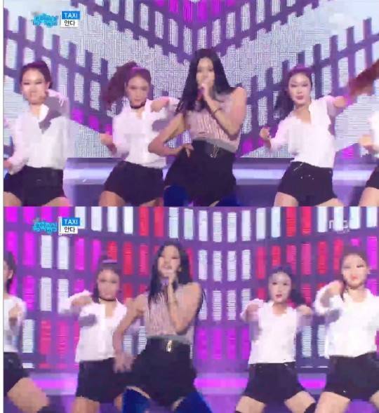 '음악중심' 안다, 시원스런 각선미 '택시'